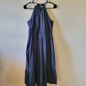 NWT Navy Maxi Fit and Flare Dress Size S
